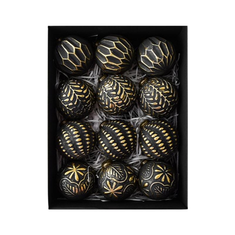12Pcs Shatterproof Christmas Baubles Ball Hanging Ornament Christmas Tree Decoration For Wreath Mantels Winter Holiday чорний
12Pcs Shatterproof Christmas Baubles Ball Hanging Ornament Christmas Tree Decoration For Wreath Mantels Winter Holiday чорний
