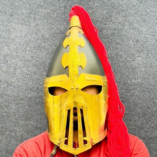 Medieval Knight Combat Helmet, Knight Helmet With Battle Rimming, Full Wearable Medieval
Medieval Knight Combat Helmet, Knight Helmet With Battle Rimming, Full Wearable Medieval