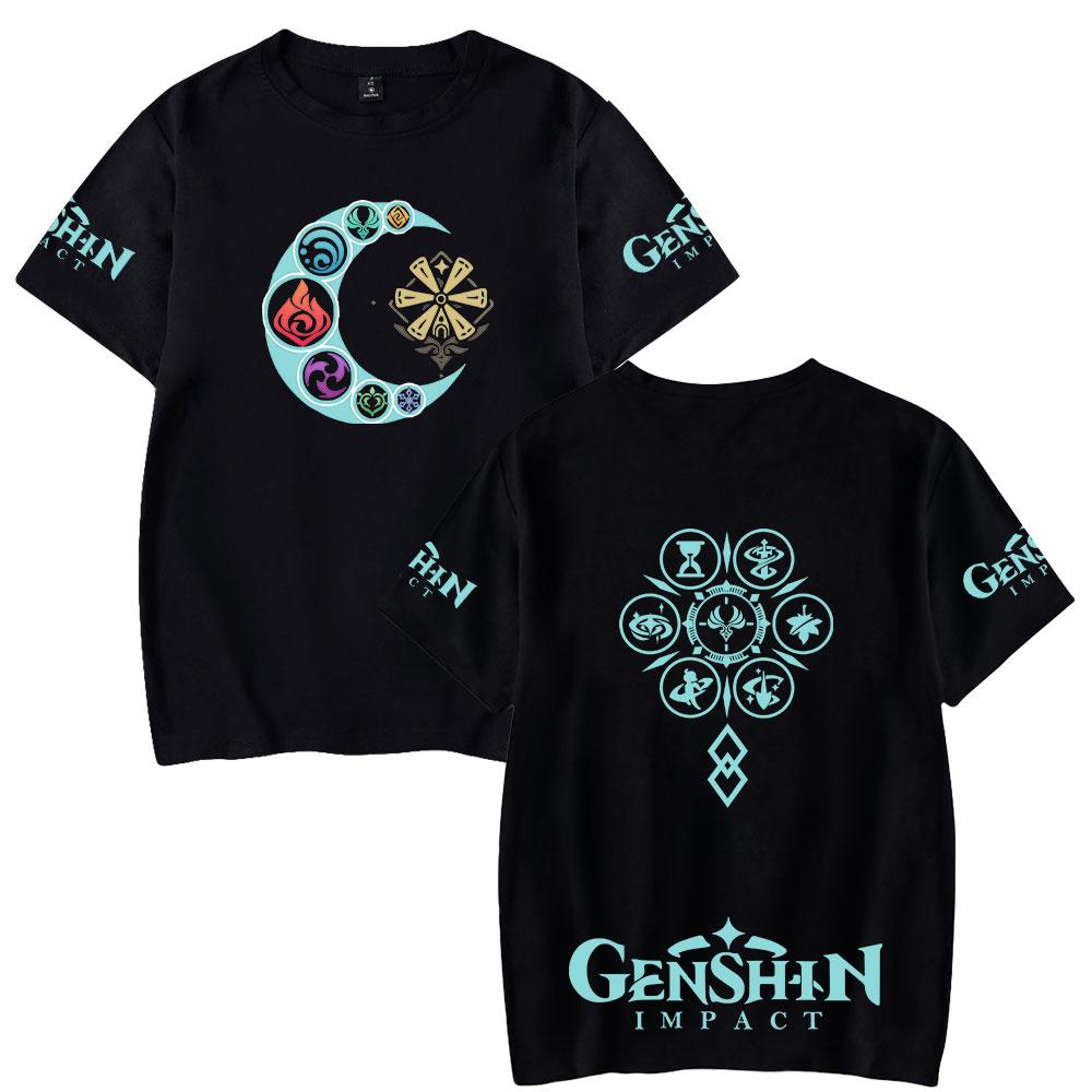 Genshin Impact Women Men s T-shirts Anime Printed O-Neck Oversized Short Sleeves Fashion Mens Clothing Streetwear XXS чорний
Genshin Impact Women Men s T-shirts Anime Printed O-Neck Oversized Short Sleeves Fashion Mens Clothing Streetwear XXS чорний