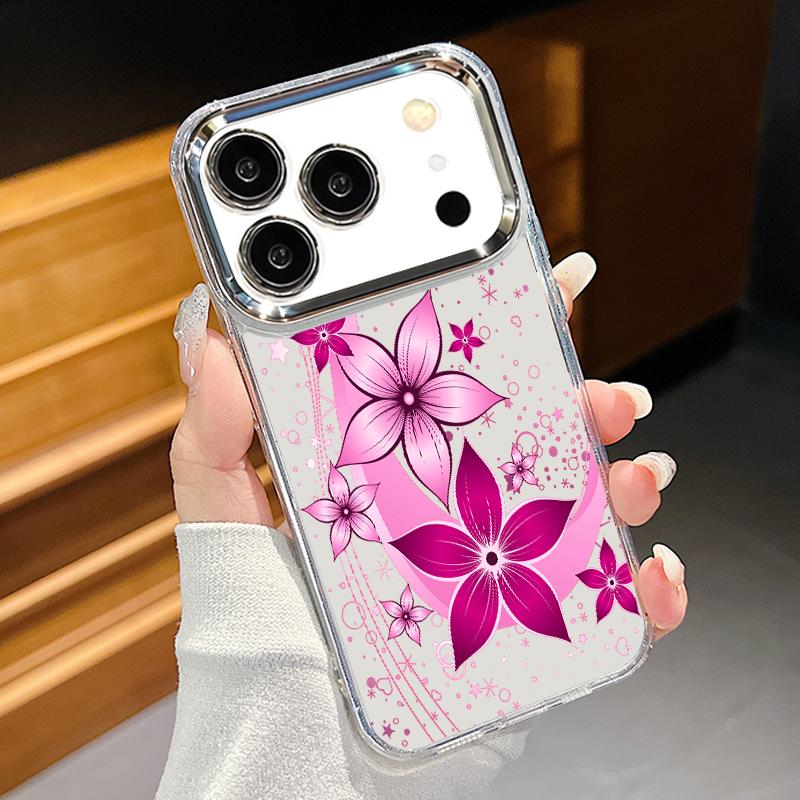 Pink Cartoon Floral Case For iPhone 17 Pro Max iPhone 16 15 14 13 Pro Max 11 17e 16e Plating Lens Frame Clear Soft Silicone Back Cover iPhone 16
Pink Cartoon Floral Case For iPhone 17 Pro Max iPhone 16 15 14 13 Pro Max 11 17e 16e Plating Lens Frame Clear Soft Silicone Back Cover iPhone 16