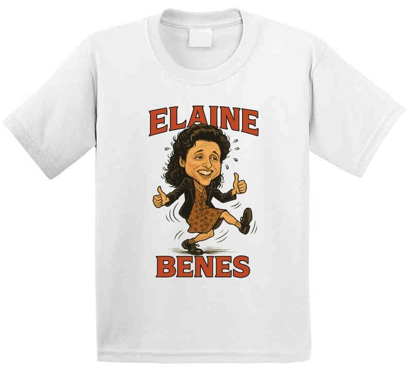 Elaine Benes Bad Dancing Seinfeld Caricature Retro Look Fan Unisex T-Shirt M
Elaine Benes Bad Dancing Seinfeld Caricature Retro Look Fan Unisex T-Shirt M