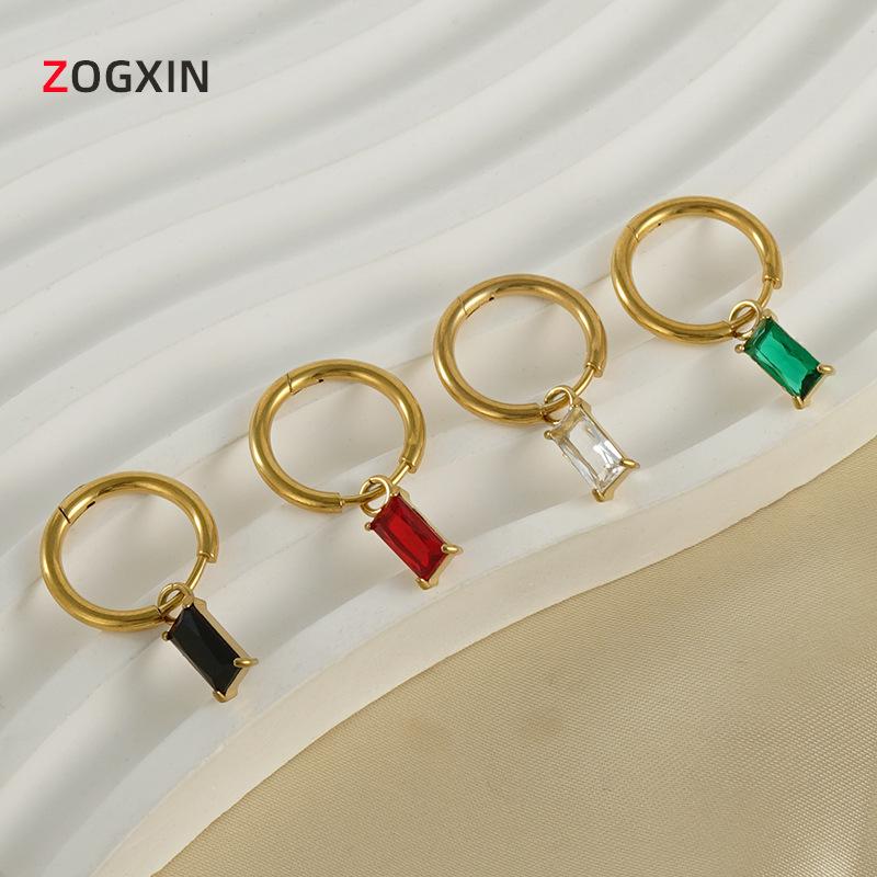 2023 Trendy 18K Titanium Steel Zircon Colorful Ear Hoops - European & American Design Women s Earrings чёрный
2023 Trendy 18K Titanium Steel Zircon Colorful Ear Hoops - European & American Design Women s Earrings чёрный