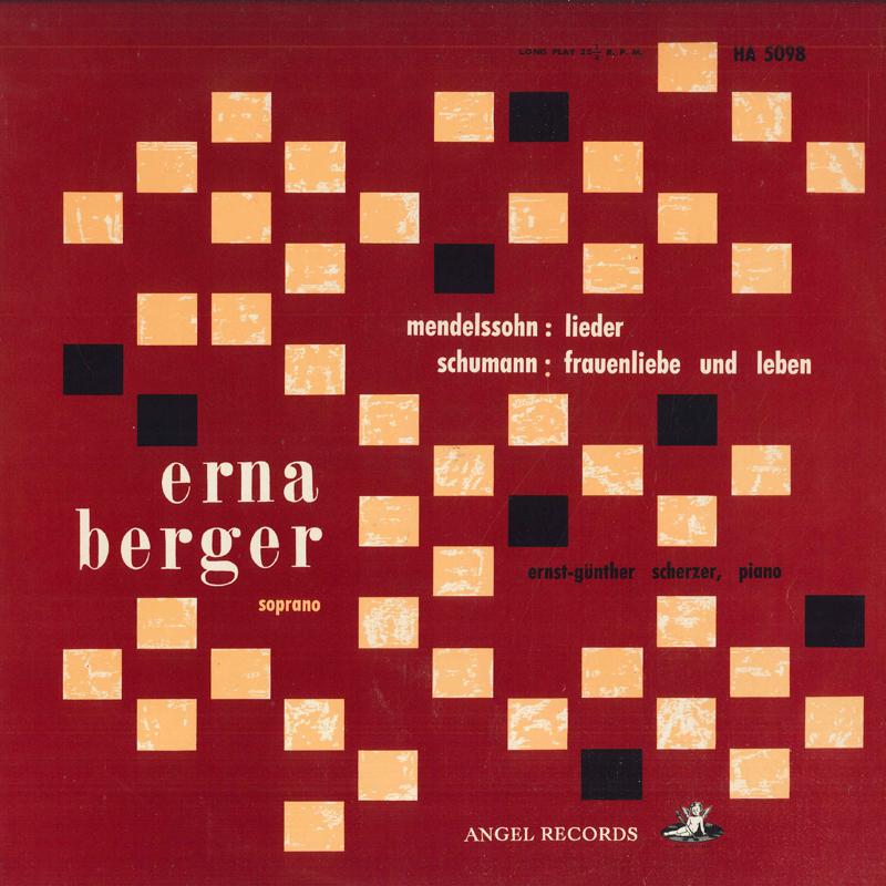 LP Record ERNA BERGER - Mendelssohn: Song Collection / Schu HA5098 ANGEL Japan Classical Used
LP Record ERNA BERGER - Mendelssohn: Song Collection / Schu HA5098 ANGEL Japan Classical Used
