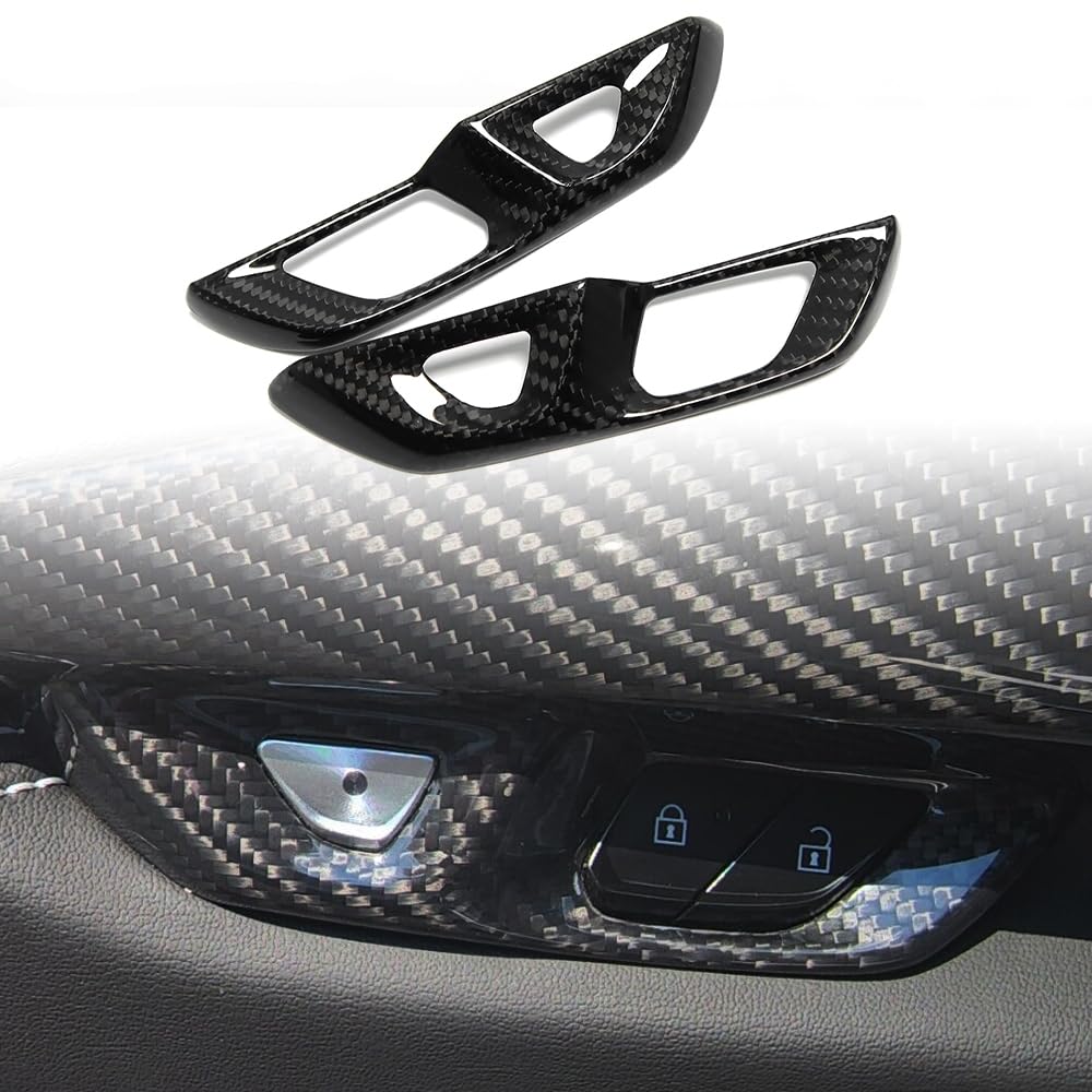 Jogon Carbon Fiber Door Lock Switch Button Panel for Corvette C8 Stingray Z06 Z51 Coupe HTC 2020 2021 2022 2023 2024 2025 2026 Window Lift Control Glossy black
Jogon Carbon Fiber Door Lock Switch Button Panel for Corvette C8 Stingray Z06 Z51 Coupe HTC 2020 2021 2022 2023 2024 2025 2026 Window Lift Control Glossy black