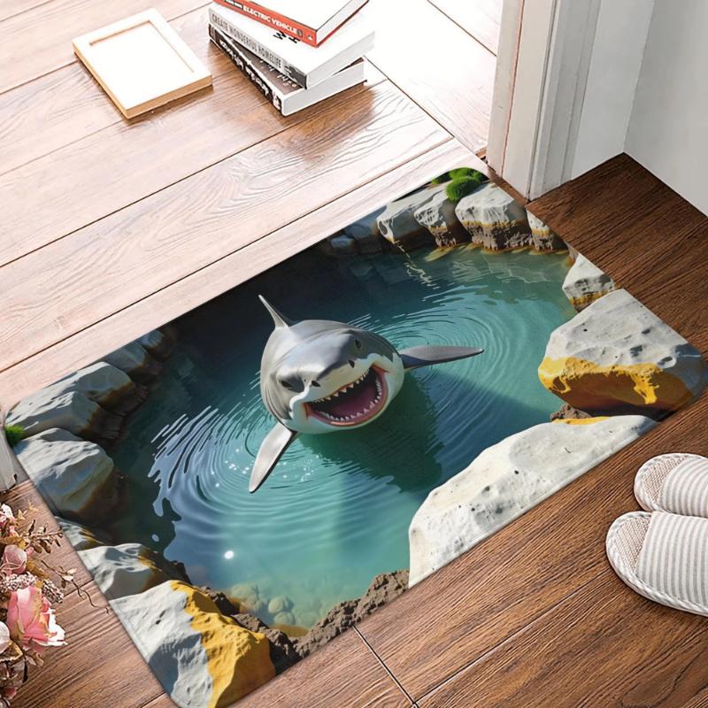 Realistic 3D Cute Otter Pool Door Mat, Fierce Crocodile Shark Tiger Pattern Anti-Slip Indoor Carpet for Hallway Balcony Kitchen 40x60cm
Realistic 3D Cute Otter Pool Door Mat, Fierce Crocodile Shark Tiger Pattern Anti-Slip Indoor Carpet for Hallway Balcony Kitchen 40x60cm