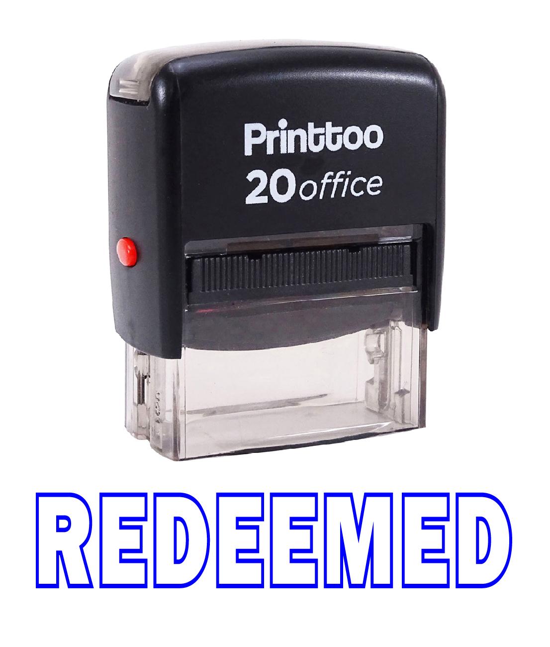 Printtoo Rubber Stamp Office Stationary Custom Stamp REDEEMED Self 14 mm x 38 mm (Approx) синій
Printtoo Rubber Stamp Office Stationary Custom Stamp REDEEMED Self 14 mm x 38 mm (Approx) синій