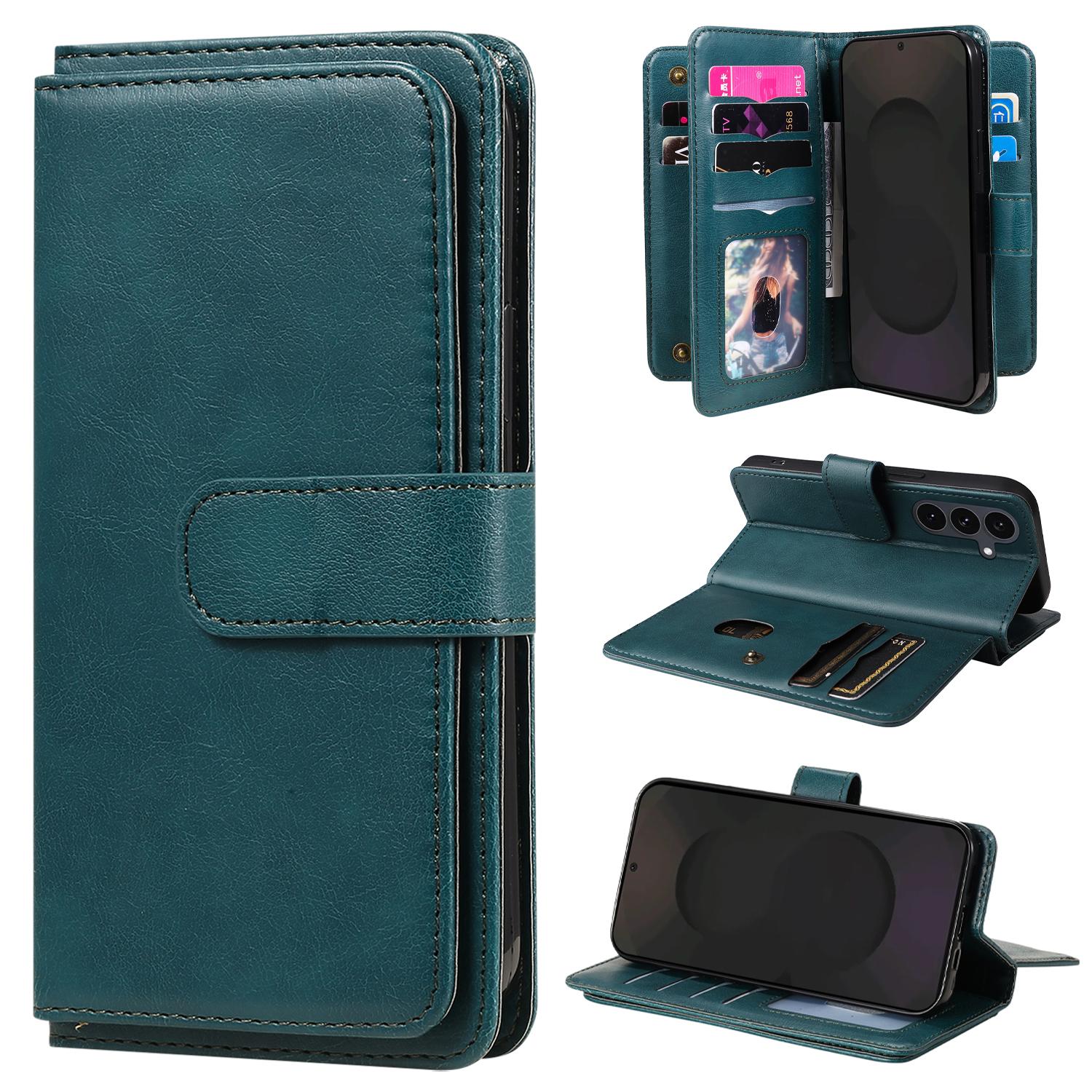 For Samsung Galaxy S25 FE Leather Case with 10 Card Holder Phone Cover Stand Green
For Samsung Galaxy S25 FE Leather Case with 10 Card Holder Phone Cover Stand Green