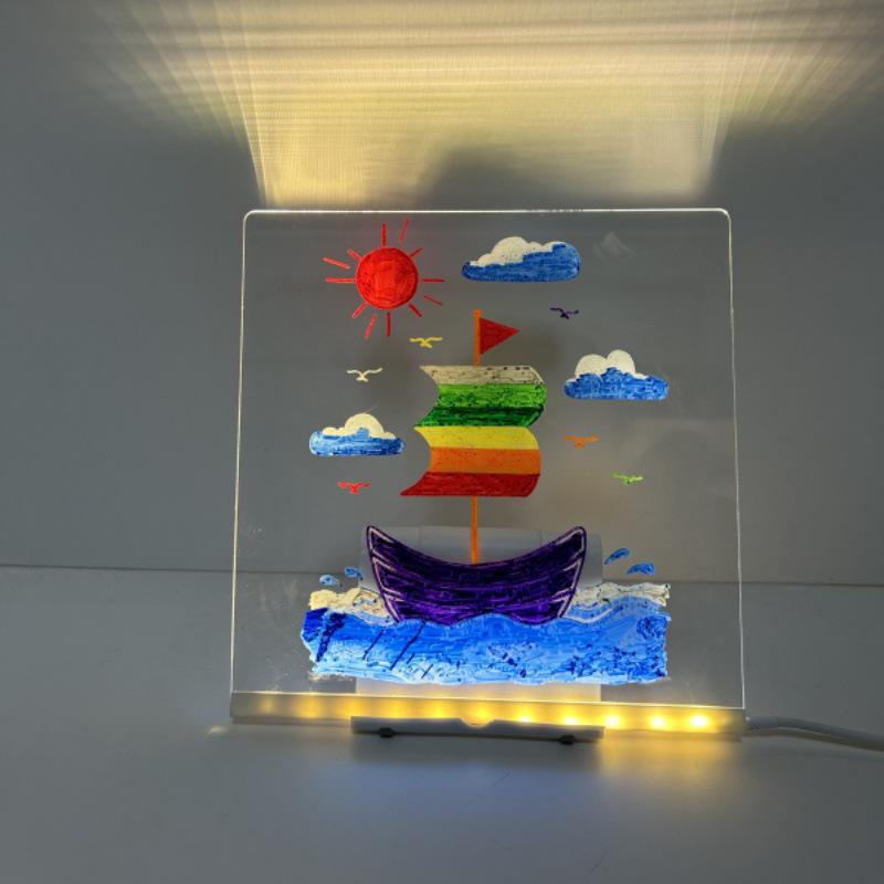 USB Night Light Message Board - Acrylic Children s Drawing Board & Cute Room Decoration 7 colored pens
USB Night Light Message Board - Acrylic Children s Drawing Board & Cute Room Decoration 7 colored pens