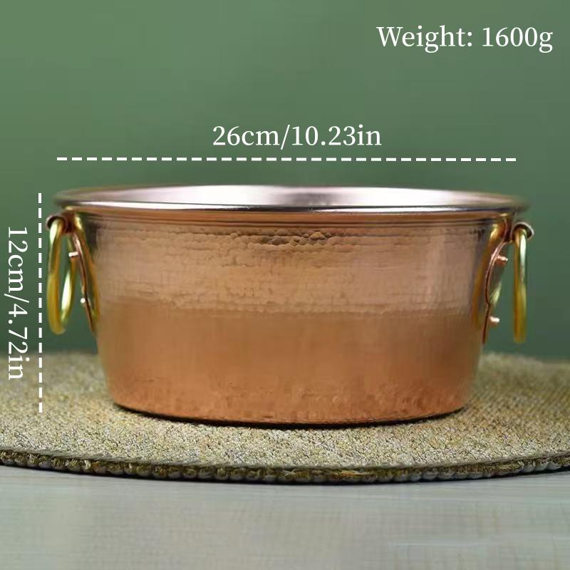 Vintage Copper Pot,Thickened Hot Pot Cooking Utensil Simmering and Pasta Stewing,Handcrafted Hammer Texture 26 cm Handheld Pot
Vintage Copper Pot,Thickened Hot Pot Cooking Utensil Simmering and Pasta Stewing,Handcrafted Hammer Texture 26 cm Handheld Pot
