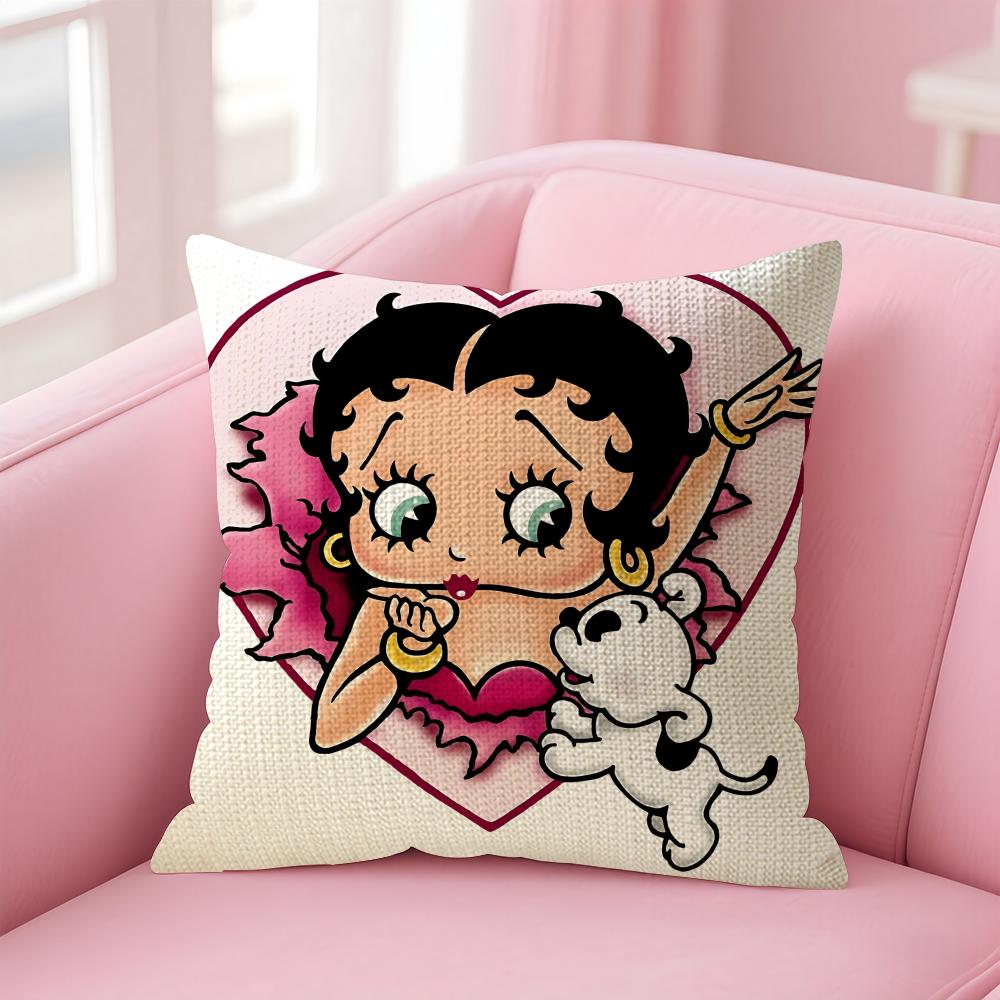 Cartoon BBetty Boop Cushion Cover Natural Linen Pillow Case DoubleSided Print Decorative Sofa Pillowcase Home Decor Gift 30x30cm
Cartoon BBetty Boop Cushion Cover Natural Linen Pillow Case DoubleSided Print Decorative Sofa Pillowcase Home Decor Gift 30x30cm