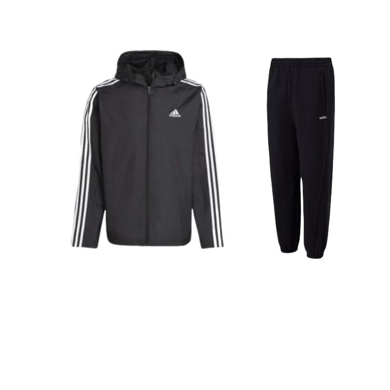 Adidas Three Stripe Printed Logo Zip-Up Hooded Jacket And Long Pants Casual Sports Set Unisex Sets Black JX9405+IB0381 S
Adidas Three Stripe Printed Logo Zip-Up Hooded Jacket And Long Pants Casual Sports Set Unisex Sets Black JX9405+IB0381 S