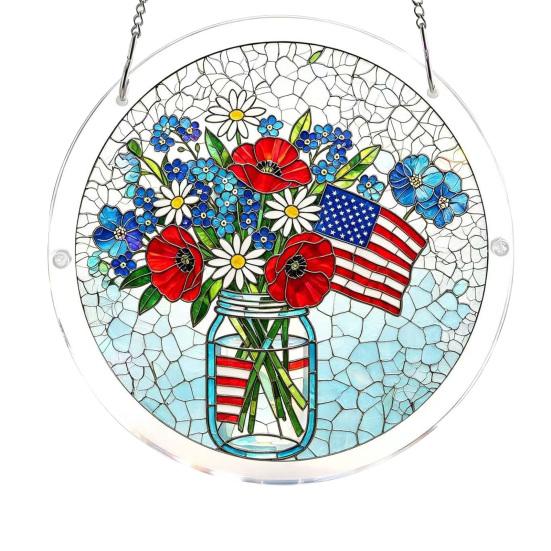 4th of July Acrylic Puzzle Suncatcher, Patriotic Window Hanging Ornament, 250th Anniversary America Sun Catcher Jigsaw Puzzle Kit for Independence Day I
4th of July Acrylic Puzzle Suncatcher, Patriotic Window Hanging Ornament, 250th Anniversary America Sun Catcher Jigsaw Puzzle Kit for Independence Day I