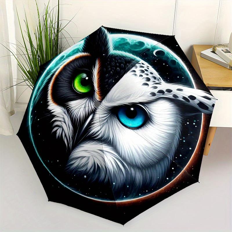 1pc Moonlit Yin-Yang Owl Umbrella with Plastic Handle,Suitable for All Seasons Home Travel Outdoor UmbrellaB1893
1pc Moonlit Yin-Yang Owl Umbrella with Plastic Handle,Suitable for All Seasons Home Travel Outdoor UmbrellaB1893
