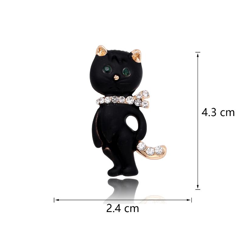Rhinestone Black Cat Brooch For Women Unisex Enamel Animal Pin Crow Lapel Pins Banquet Party Backpack Gifts Accessories A2
Rhinestone Black Cat Brooch For Women Unisex Enamel Animal Pin Crow Lapel Pins Banquet Party Backpack Gifts Accessories A2