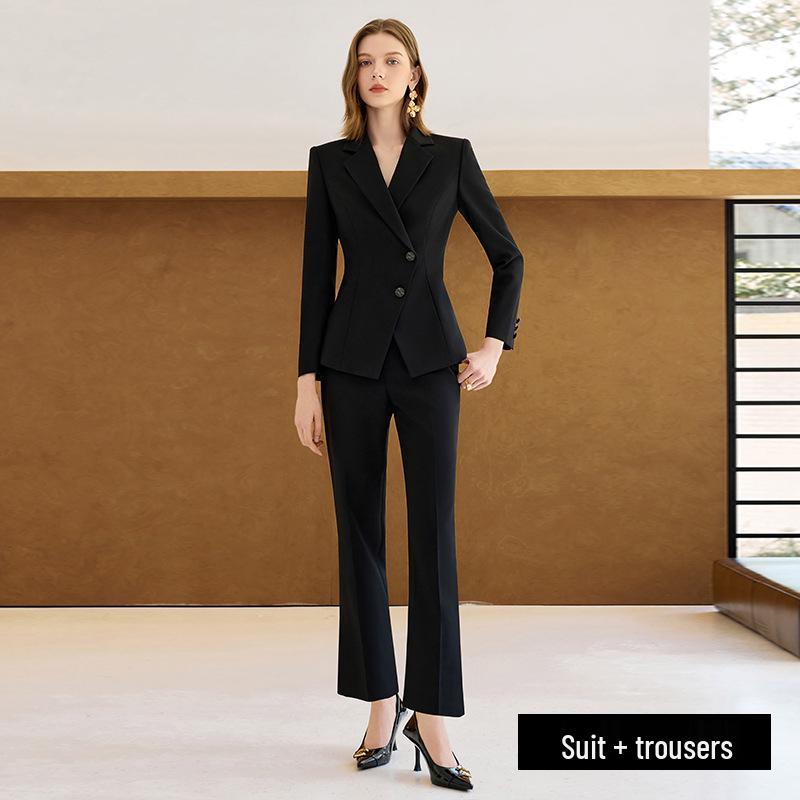 Elegant Autumn Black Women s Suit Set - High-End Fashionable Commuting Wear XXL
Elegant Autumn Black Women s Suit Set - High-End Fashionable Commuting Wear XXL