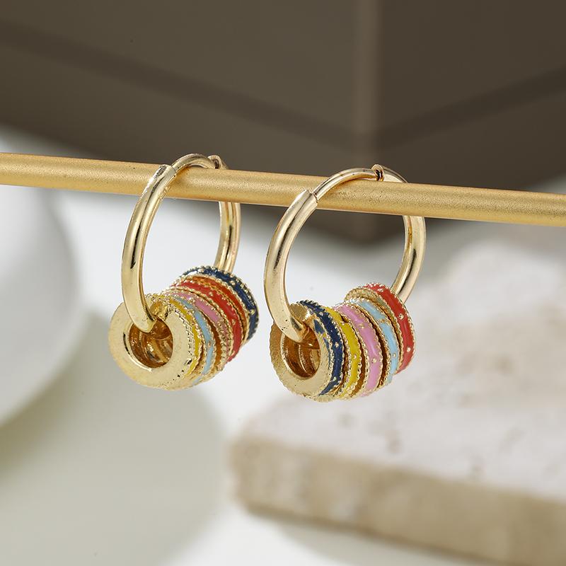 Unique Design Colored Drip Oil Circle Hanging Earrings, Suitable for Women s Fashionable Daily Accessories, Party Zircon Gifts
Unique Design Colored Drip Oil Circle Hanging Earrings, Suitable for Women s Fashionable Daily Accessories, Party Zircon Gifts