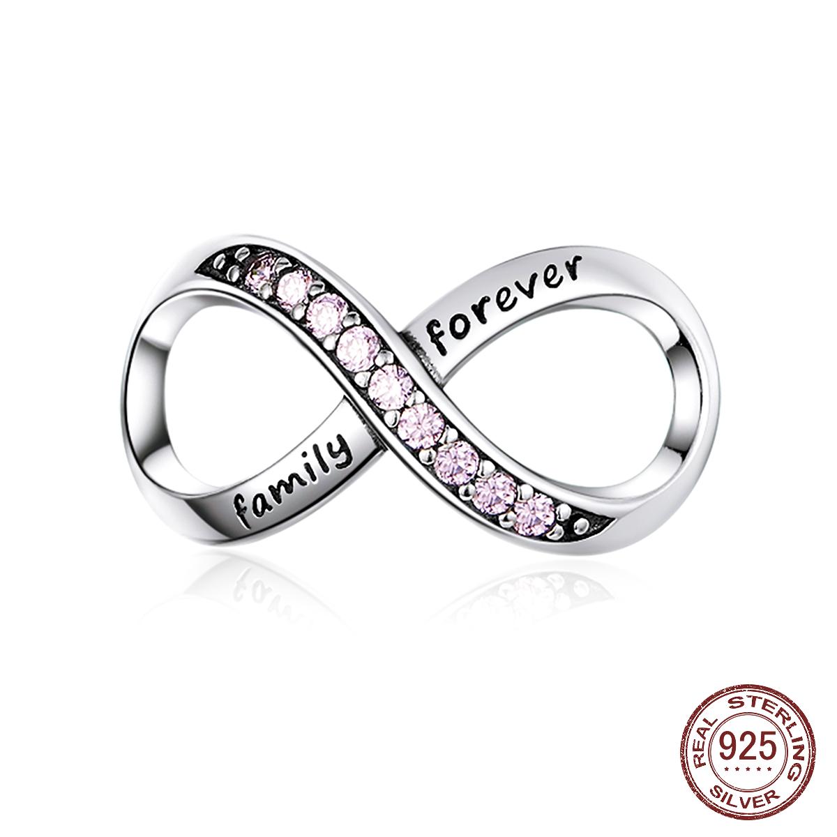 925 стерлингового серебра Infinity Серия ювелирных изделий Семья Forever Charms Прозрачный кристалл Очарование для браслета
925 стерлингового серебра Infinity Серия ювелирных изделий Семья Forever Charms Прозрачный кристалл Очарование для браслета