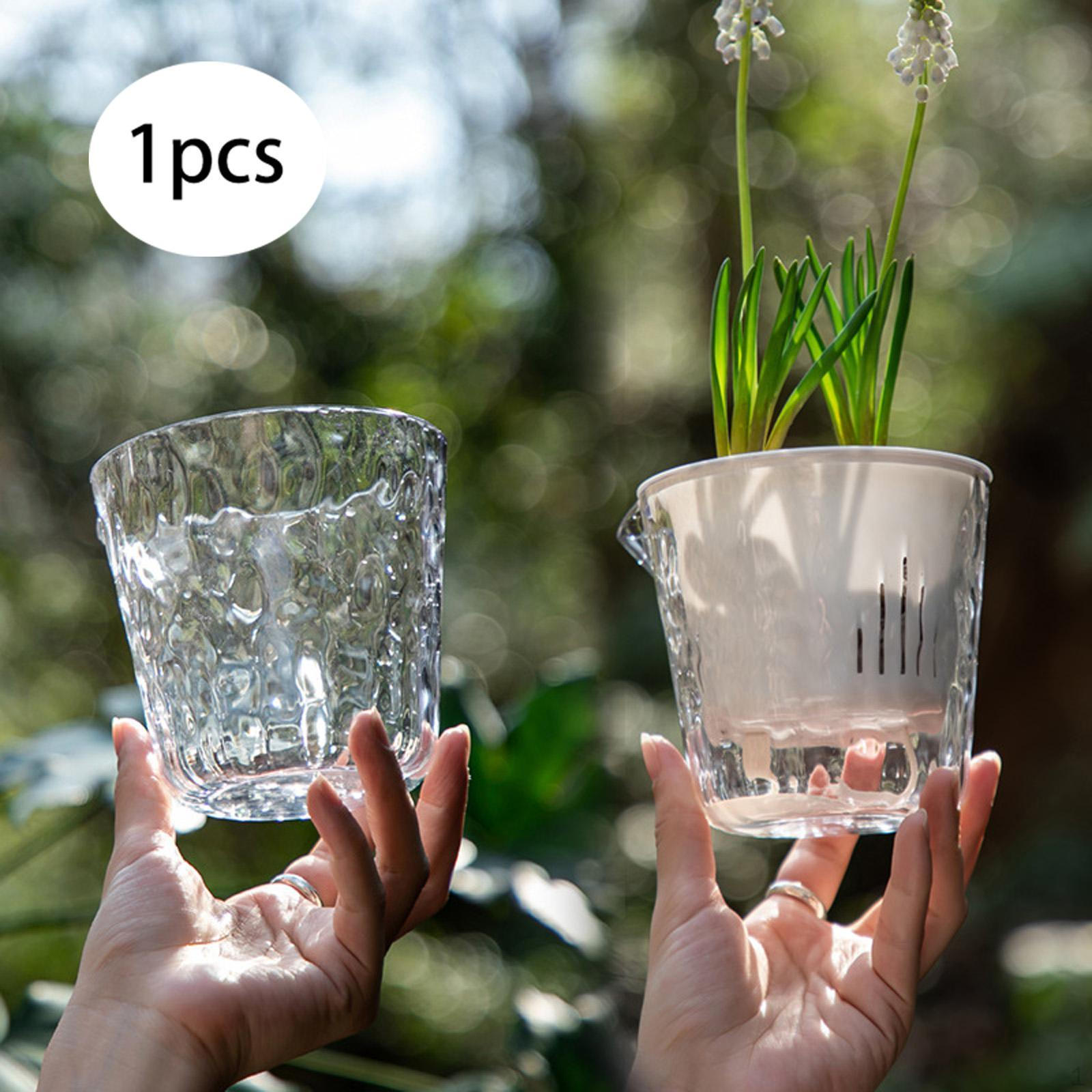 Flower Pot Nursery Planting Clear Plant Self Watering Planter for Shelf Desk Living Room вершковий
Flower Pot Nursery Planting Clear Plant Self Watering Planter for Shelf Desk Living Room вершковий