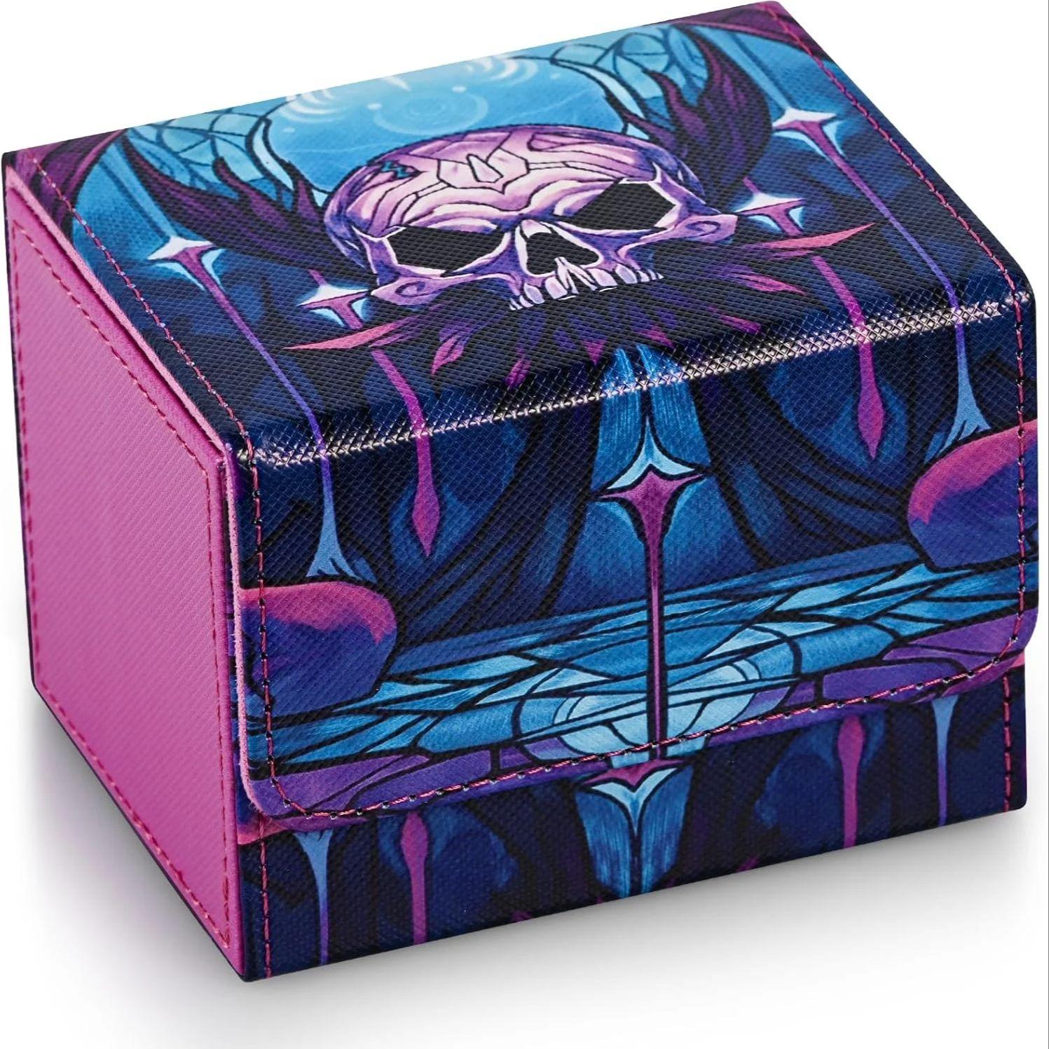 Deck Box for TCG Cards, Trading Card Storage Box Holds 120+ Sleeved Cards PU Leather Card Box Suits CCG Magic Cards
Deck Box for TCG Cards, Trading Card Storage Box Holds 120+ Sleeved Cards PU Leather Card Box Suits CCG Magic Cards
