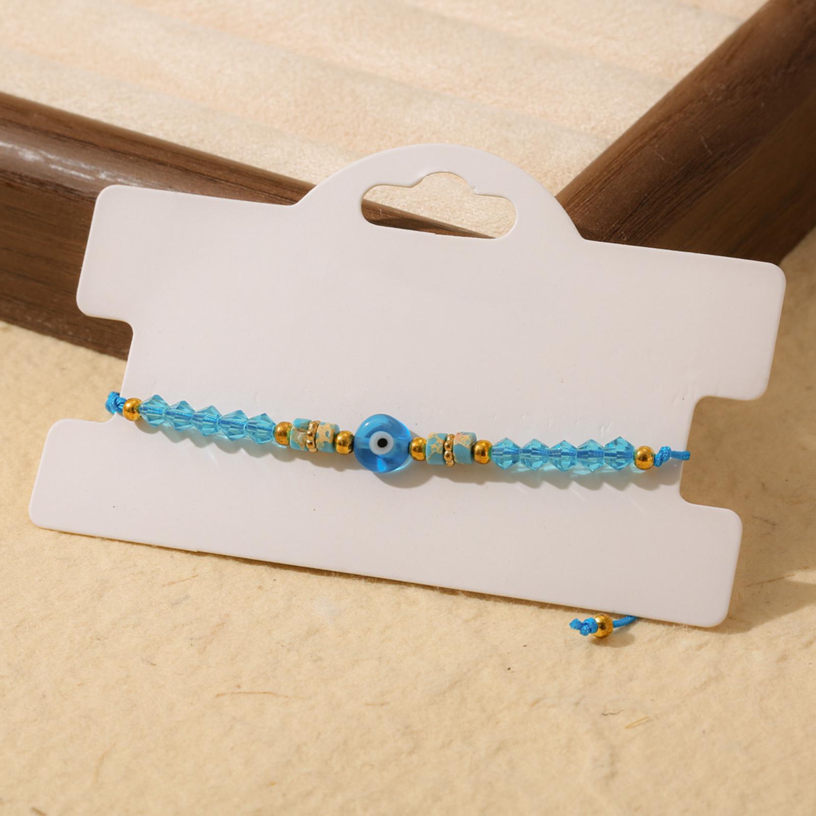 Evil Eye Beaded Bracelet Adjustable Braided Rope Wristband Synthetic Crystal Jewelry Gift for Women синій
Evil Eye Beaded Bracelet Adjustable Braided Rope Wristband Synthetic Crystal Jewelry Gift for Women синій