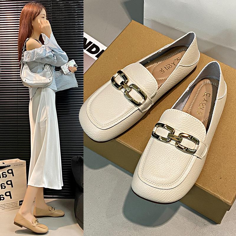 Real soft leather women s single shoes spring new versatile retro soft sole square head pregnant women pedal small leather shoes 35
Real soft leather women s single shoes spring new versatile retro soft sole square head pregnant women pedal small leather shoes 35