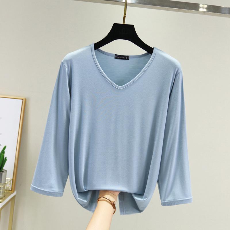 Women s Slim-Fit Black Sweetheart V-Neck T-Shirt - Seven-Sleeve Trendy Summer & Spring Fashion Medium джинсовий синього кольору
Women s Slim-Fit Black Sweetheart V-Neck T-Shirt - Seven-Sleeve Trendy Summer & Spring Fashion Medium джинсовий синього кольору