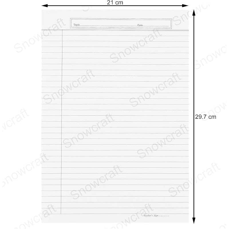 SNOW CRAFTS A4 Size One Side Ruled 70 GSM Sheets for Project/Assignment/Practical/Homework (Pack OF 60 Sheets) 4 белый
SNOW CRAFTS A4 Size One Side Ruled 70 GSM Sheets for Project/Assignment/Practical/Homework (Pack OF 60 Sheets) 4 белый