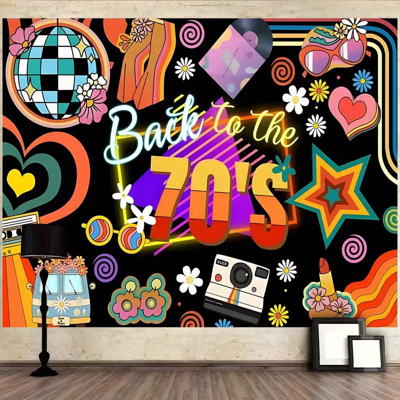 2D Back to the 70 s Disco Backdrop Retro Photography Background 47.2x31.5inch/120*80cm
2D Back to the 70 s Disco Backdrop Retro Photography Background 47.2x31.5inch/120*80cm
