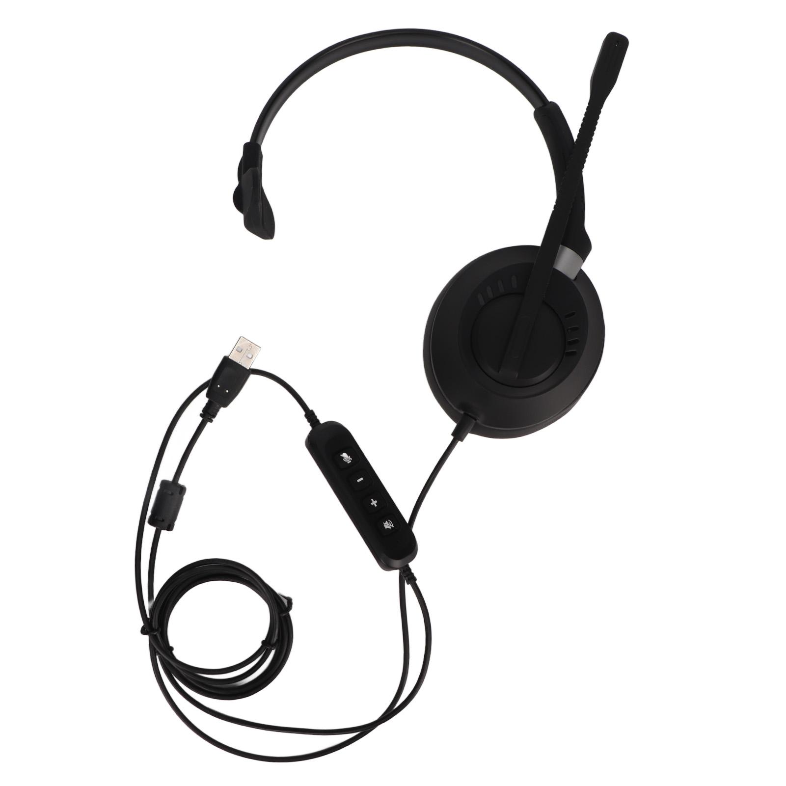 Telephone Headset Professional HD Noise Reduction USB Plug Volume Adjustment Monaural Customer
Telephone Headset Professional HD Noise Reduction USB Plug Volume Adjustment Monaural Customer