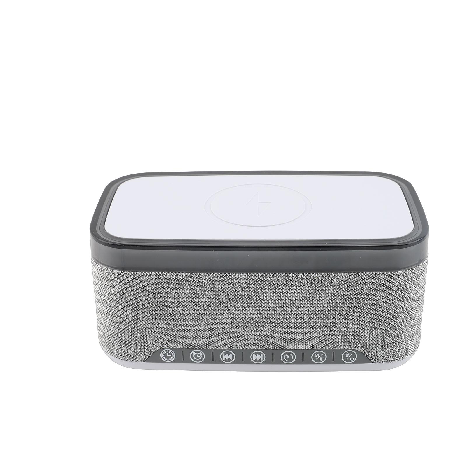 Bluetooth Speaker 15W Wireless Charging RGB Light White Noise Digital Alarm Clock for Home Bedroom білий
Bluetooth Speaker 15W Wireless Charging RGB Light White Noise Digital Alarm Clock for Home Bedroom білий