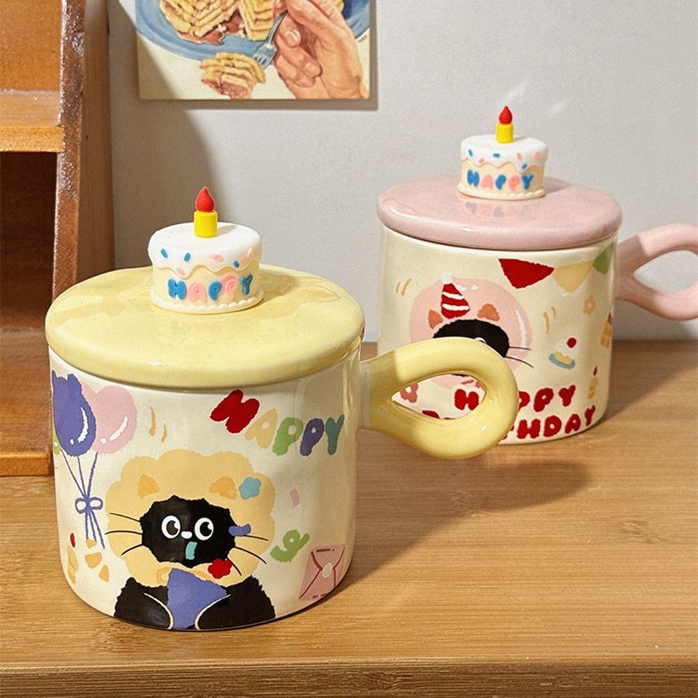 Happy Birthday Gift Ceramic Coffee Mug Creative Cartoon Water Cup Portable Tea Cup School/Office рожевий
Happy Birthday Gift Ceramic Coffee Mug Creative Cartoon Water Cup Portable Tea Cup School/Office рожевий