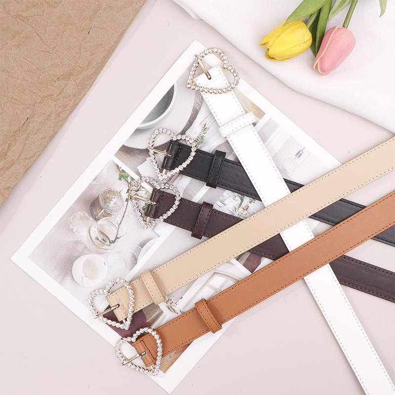Retro Pu Love Diamond-Encrusted Belt Versatile Women Leather Apertured Waistband Love Buckle Jeans Dresses Clothing Accessories
Retro Pu Love Diamond-Encrusted Belt Versatile Women Leather Apertured Waistband Love Buckle Jeans Dresses Clothing Accessories