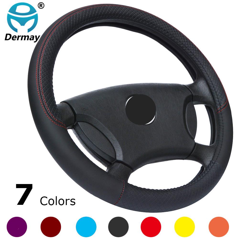 DERMAY 7Colors 39/40CM Car Steering Wheel Cover PU Leather Size L for Outer Diameter Of Steering Wheel 39-40cm Free
DERMAY 7Colors 39/40CM Car Steering Wheel Cover PU Leather Size L for Outer Diameter Of Steering Wheel 39-40cm Free