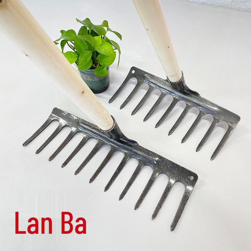 Nine-Tooth Manganese Steel Garden Rake for Vegetables - Loosen Soil & Weeding Tool 9-Tooth Single Head
Nine-Tooth Manganese Steel Garden Rake for Vegetables - Loosen Soil & Weeding Tool 9-Tooth Single Head