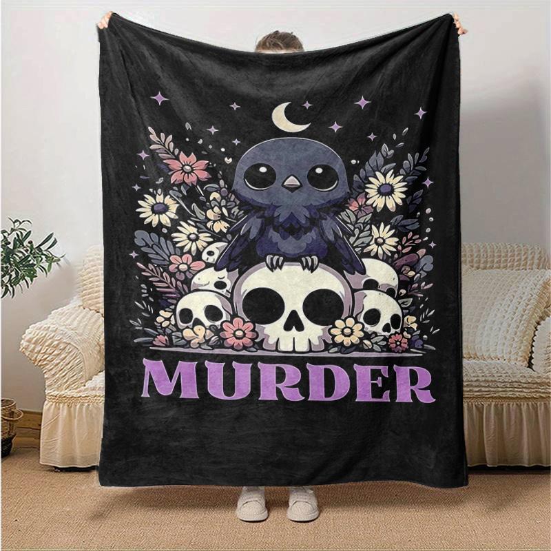 1pc Birds & Skeletons Blanket Soft Throw for Home Decor, Gift Idea, Living Room, Travel, Camping, Car Blankets 80x120cm
1pc Birds & Skeletons Blanket Soft Throw for Home Decor, Gift Idea, Living Room, Travel, Camping, Car Blankets 80x120cm