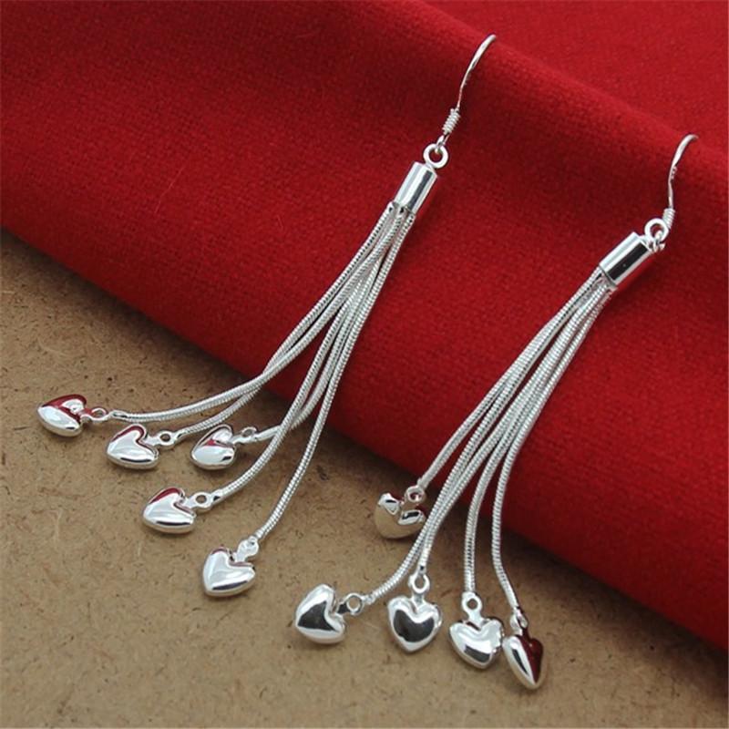 New Sterling Earrings Heart-Shaped Snake Bone Earrings For Women Fashion Jewelry Wedding Gifts
New Sterling Earrings Heart-Shaped Snake Bone Earrings For Women Fashion Jewelry Wedding Gifts