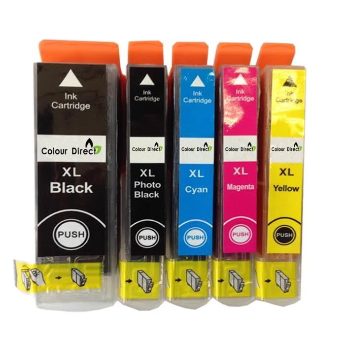 5 XL ColourDirect Cartouche D encres Rempthecer Pour Epson 26XL T2621 T2631 T2632 T2633 T2634
5 XL ColourDirect Cartouche D encres Rempthecer Pour Epson 26XL T2621 T2631 T2632 T2633 T2634