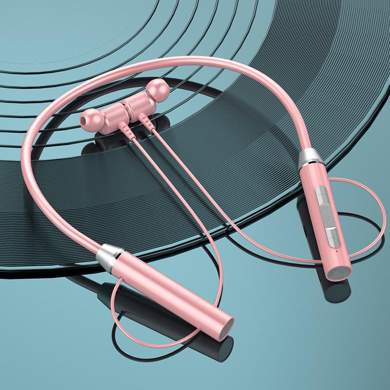 Wireless Neck Hanging Earphones Magnetic Sports Bluetooth-compatible Neckband Headphones Pink
Wireless Neck Hanging Earphones Magnetic Sports Bluetooth-compatible Neckband Headphones Pink