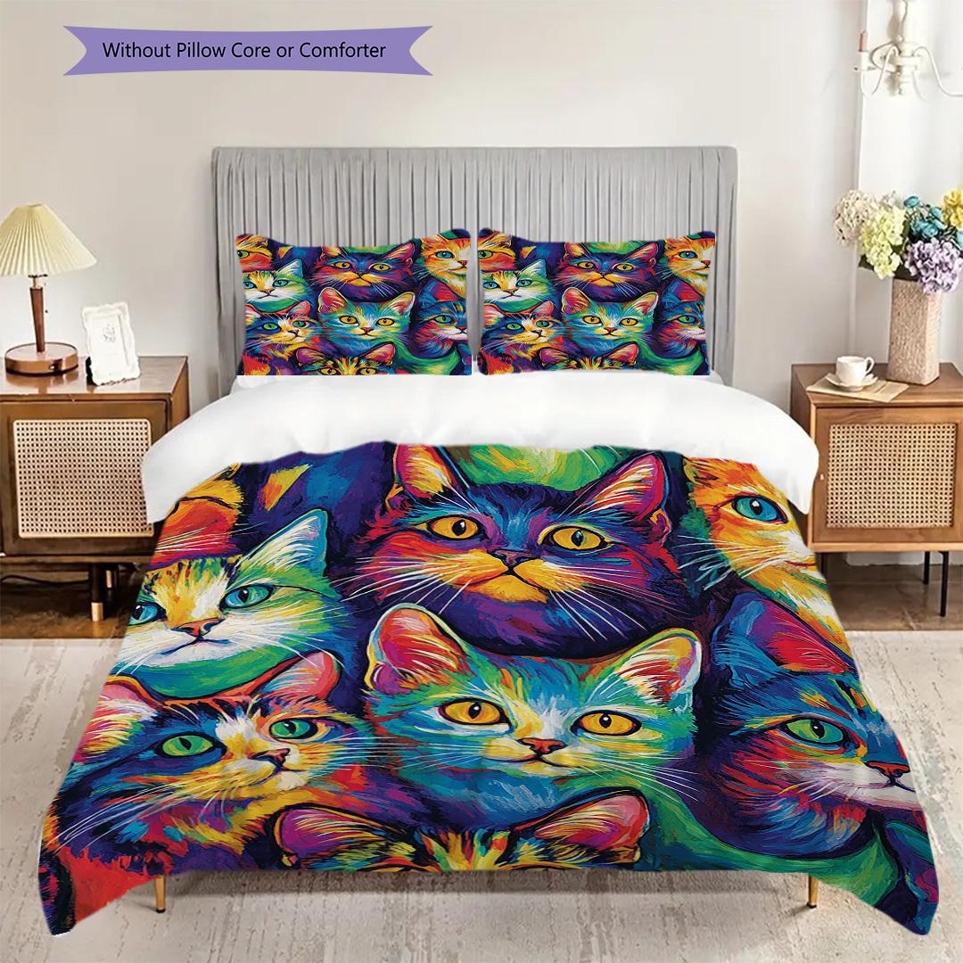Kitty Pattern Bedding Quilt Set Quilt Cover Pillowcase Home Decoration Birthday Gift (1 * duvet cover + 2 * pillowcase, without core) 135x200cm
Kitty Pattern Bedding Quilt Set Quilt Cover Pillowcase Home Decoration Birthday Gift (1 * duvet cover + 2 * pillowcase, without core) 135x200cm