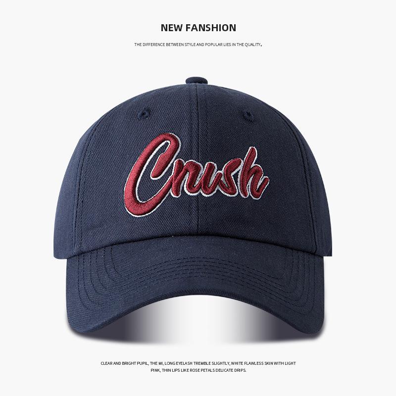 Spring and summer letter baseball cap for women, fashionable burgundy curved brim trendy brand, face-slimming men s duckbill baseball cap M(56-58cm)
Spring and summer letter baseball cap for women, fashionable burgundy curved brim trendy brand, face-slimming men s duckbill baseball cap M(56-58cm)