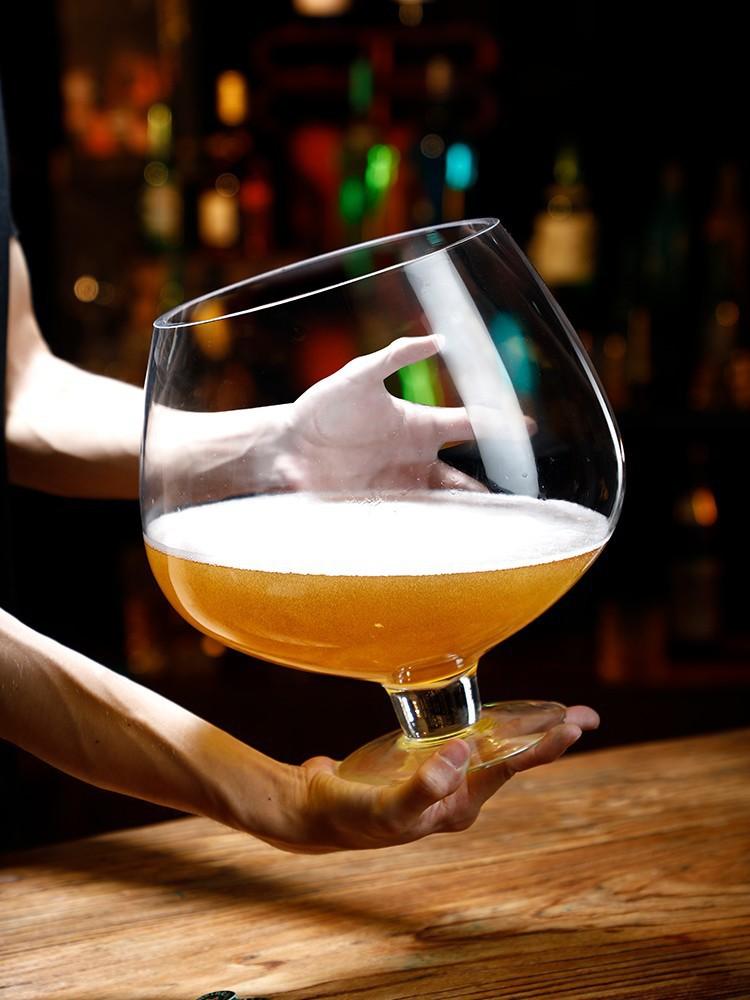 Jumbo Glass Cup 1 Piece Lead Free Super Large Capacity Party Glasses Wine Beer Brandy Juice Glass for Gathering Big Bar Cup 1L
Jumbo Glass Cup 1 Piece Lead Free Super Large Capacity Party Glasses Wine Beer Brandy Juice Glass for Gathering Big Bar Cup 1L