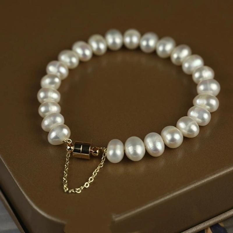 Freshwater Pearl Bracelet Women Stylish Handmade Jewelry for Girlfriend Anniversary Celebration
Freshwater Pearl Bracelet Women Stylish Handmade Jewelry for Girlfriend Anniversary Celebration
