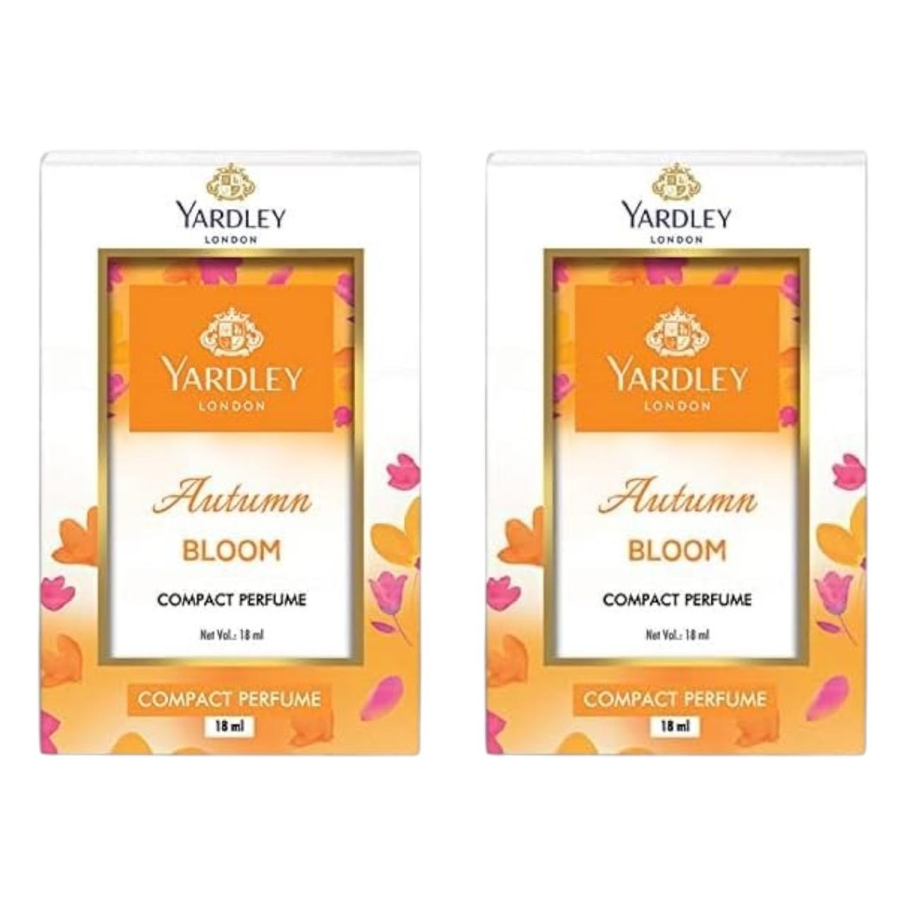 Yardley London Autumn Bloom Compact Perfume For Women Floral Fragrance Daily Use Pocket Spray 18Ml Pack Of 2
Yardley London Autumn Bloom Compact Perfume For Women Floral Fragrance Daily Use Pocket Spray 18Ml Pack Of 2