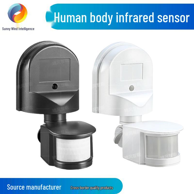 Waterproof Infrared Human Body Sensor Switch with Base Wall Mount Black 85-265V with Base P806B
Waterproof Infrared Human Body Sensor Switch with Base Wall Mount Black 85-265V with Base P806B