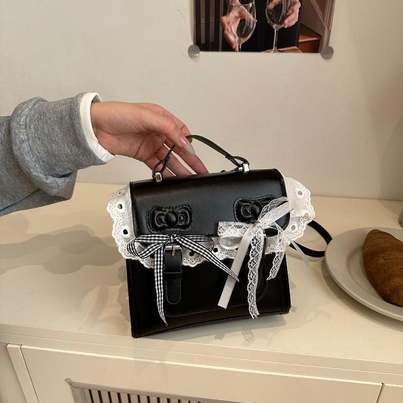 Korean version of lace cute student backpack female senior temperament sweet casual personality backpack чорний
Korean version of lace cute student backpack female senior temperament sweet casual personality backpack чорний