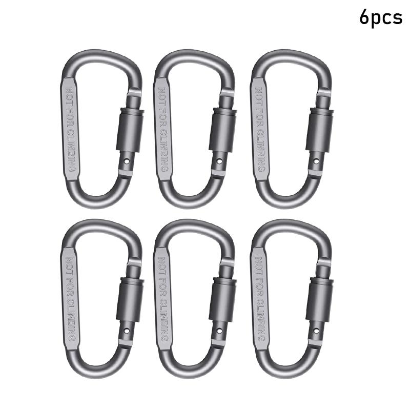 6Pcs Carabiner Set For Key Camping Survival Edc Outdoor Keychain Clip Aluminum Alloy Caribiner Hook Carabiners сірий колір
6Pcs Carabiner Set For Key Camping Survival Edc Outdoor Keychain Clip Aluminum Alloy Caribiner Hook Carabiners сірий колір