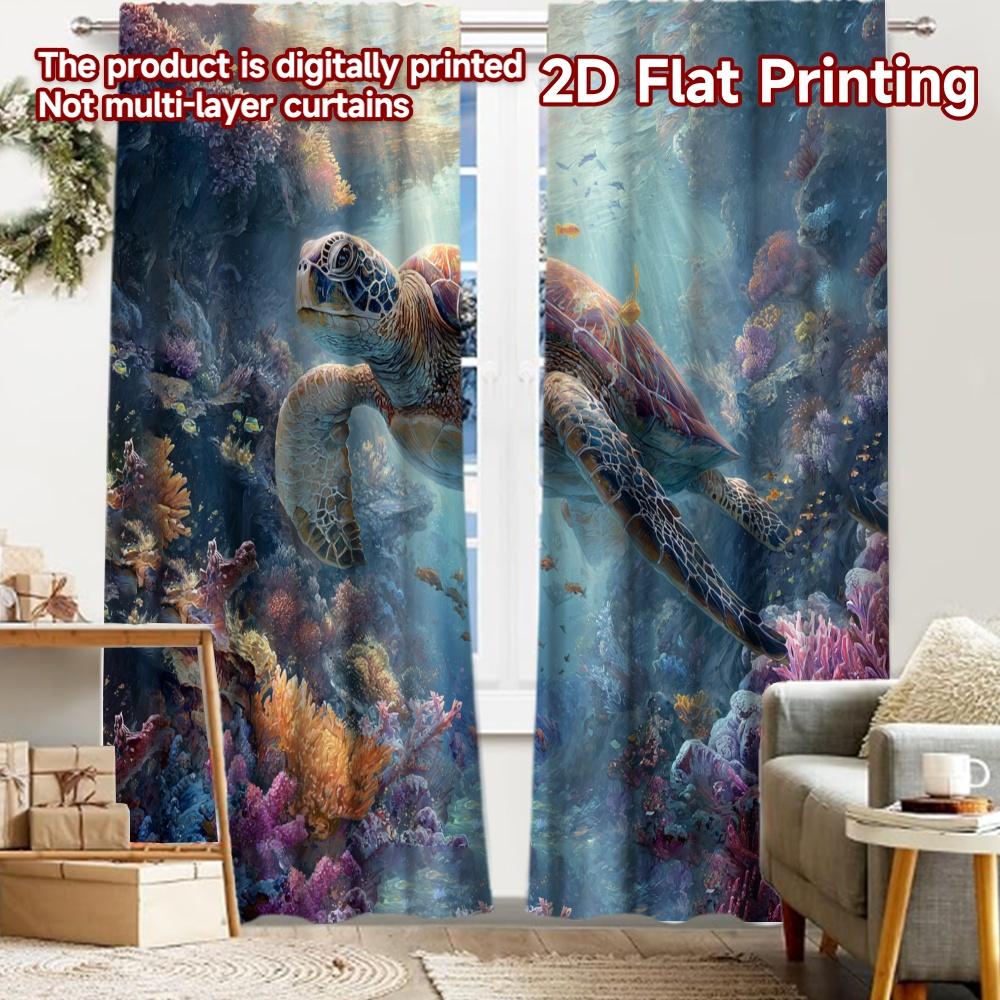 2pcs, 2D FLAT PRINTING Curtains (Without Rod) Ocean Turtle Halloween Festival Popular Curtains&Drapes Versatile Fabric Curtains 52.50 × 116.00 cm 2 pcs
2pcs, 2D FLAT PRINTING Curtains (Without Rod) Ocean Turtle Halloween Festival Popular Curtains&Drapes Versatile Fabric Curtains 52.50 × 116.00 cm 2 pcs