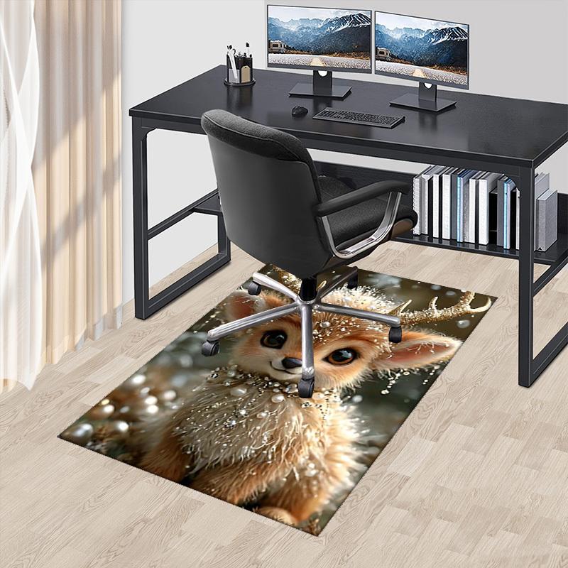 1pc Anime Deer Chair Mat - Festive Gift for Office, Home Decor, Living Room, Bedroom, Game Room - Non-Slip Carpet with Glittering Antlers and Pearls D 60cm by 90cm
1pc Anime Deer Chair Mat - Festive Gift for Office, Home Decor, Living Room, Bedroom, Game Room - Non-Slip Carpet with Glittering Antlers and Pearls D 60cm by 90cm