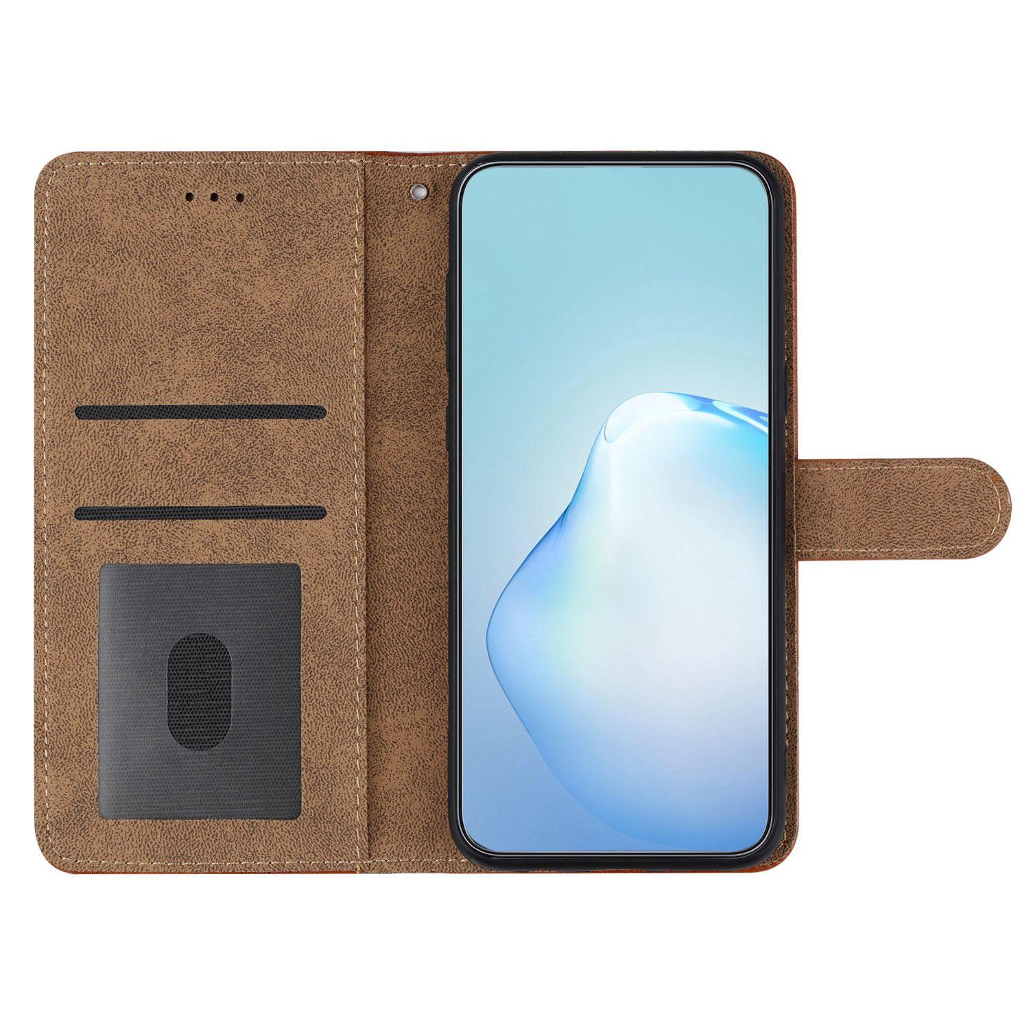 For Oppo A57 (2022) 5G/A57 4G/A57s 4G/A77 5G Skin-touch Lines Imprinted Drop-proof Case Vintage PU Leather Protective Cover with Stand Wallet Brown
For Oppo A57 (2022) 5G/A57 4G/A57s 4G/A77 5G Skin-touch Lines Imprinted Drop-proof Case Vintage PU Leather Protective Cover with Stand Wallet Brown