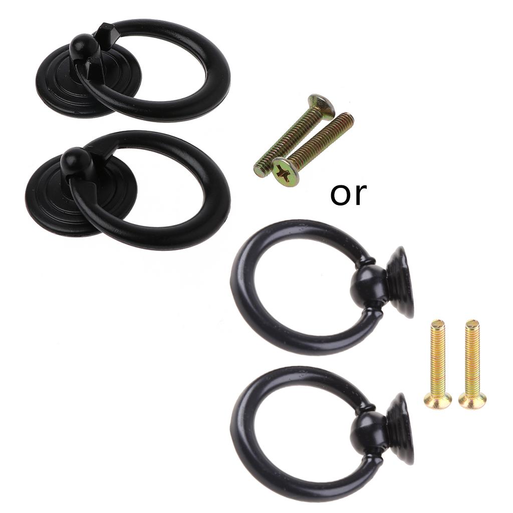 2 Pcs for Creative Wardrobe Handle Jewelry Boxes Antique Drop Ring Pulls Kitchen Cabinets Drawer Handle Furniture Hardwa 1 чорний
2 Pcs for Creative Wardrobe Handle Jewelry Boxes Antique Drop Ring Pulls Kitchen Cabinets Drawer Handle Furniture Hardwa 1 чорний